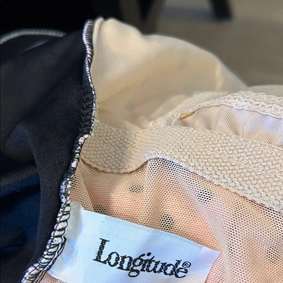 Longitude pink and black polka dot size 14 bathing suit one piece - Picture 3 of 5